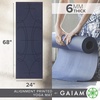 image:imageGaiam Premium Yoga Mat 6mm Thick Print Mat  Premium 6mm thick cushioning for joint support Nonslip print design for yoga Pilates amp floor workoutsAlignment Print Ink