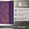 image:imageGaiam Premium Yoga Mat 6mm Thick Print Mat  Premium 6mm thick cushioning for joint support Nonslip print design for yoga Pilates amp floor workoutsAthenian Rose