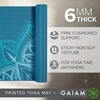 image:imageGaiam Premium Yoga Mat 6mm Thick Print Mat  Premium 6mm thick cushioning for joint support Nonslip print design for yoga Pilates amp floor workoutsIndigo Point