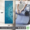 image:imageGaiam Premium Yoga Mat 6mm Thick Print Mat  Premium 6mm thick cushioning for joint support Nonslip print design for yoga Pilates amp floor workoutsIndigo Point