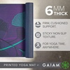 image:imageGaiam Premium Yoga Mat 6mm Thick Print Mat  Premium 6mm thick cushioning for joint support Nonslip print design for yoga Pilates amp floor workoutsLily Shadows