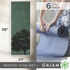 image:imageGaiam Premium Yoga Mat 6mm Thick Print Mat  Premium 6mm thick cushioning for joint support Nonslip print design for yoga Pilates amp floor workoutsLuminary