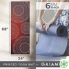 image:imageGaiam Premium Yoga Mat 6mm Thick Print Mat  Premium 6mm thick cushioning for joint support Nonslip print design for yoga Pilates amp floor workoutsMetallic Sunset