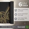 image:imageGaiam Premium Yoga Mat 6mm Thick Print Mat  Premium 6mm thick cushioning for joint support Nonslip print design for yoga Pilates amp floor workoutsMetallic Bronze Medallion