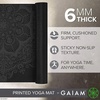 image:imageGaiam Premium Yoga Mat 6mm Thick Print Mat  Premium 6mm thick cushioning for joint support Nonslip print design for yoga Pilates amp floor workoutsMidnight Mandala