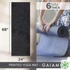 image:imageGaiam Premium Yoga Mat 6mm Thick Print Mat  Premium 6mm thick cushioning for joint support Nonslip print design for yoga Pilates amp floor workoutsMidnight Mandala