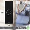 image:imageGaiam Premium Yoga Mat 6mm Thick Print Mat  Premium 6mm thick cushioning for joint support Nonslip print design for yoga Pilates amp floor workoutsNew Moon