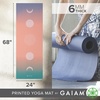 image:imageGaiam Premium Yoga Mat 6mm Thick Print Mat  Premium 6mm thick cushioning for joint support Nonslip print design for yoga Pilates amp floor workoutsPastel Moon Phases