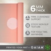 image:imageGaiam Premium Yoga Mat 6mm Thick Print Mat  Premium 6mm thick cushioning for joint support Nonslip print design for yoga Pilates amp floor workoutsPastel Moon Phases
