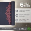 image:imageGaiam Premium Yoga Mat 6mm Thick Print Mat  Premium 6mm thick cushioning for joint support Nonslip print design for yoga Pilates amp floor workoutsPink Marrakesh