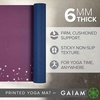 image:imageGaiam Premium Yoga Mat 6mm Thick Print Mat  Premium 6mm thick cushioning for joint support Nonslip print design for yoga Pilates amp floor workoutsSublime Sky