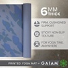 image:imageGaiam Premium Yoga Mat 6mm Thick Print Mat  Premium 6mm thick cushioning for joint support Nonslip print design for yoga Pilates amp floor workoutsTie Dye Blast