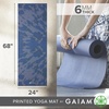 image:imageGaiam Premium Yoga Mat 6mm Thick Print Mat  Premium 6mm thick cushioning for joint support Nonslip print design for yoga Pilates amp floor workoutsTie Dye Blast