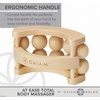 image:imageGaiam Relax Massage Ball Roller Handheld Wooden Tool  Wooden Massage Ball Roller  Total Body Tension Relaxation amp Stress Relief  Ergonomic Design  Home amp Office Use