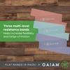 image:imageGaiam Restore Flat Resistance Band Kit 3Pack  Flat Loop Bands  Stretching Physical Therapy amp FullBody Resistance Training  Light Medium amp Heavy Resistance