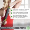 image:imageGaiam Restore Massage Stick Roller  Dimensions 19L Foam Cushioned Performance Hand Held Muscle Massager  Comfort Grip Handles  Solid Steel Construction  FoamCushioned Massage Stick  19 Length  Pre amp PostWorkout Muscle Recovery amp Soreness  Home amp Gym Use