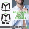 image:imageGaiam Restore Posture Corrector for Women amp Men  Back Straightener Adjustable Straps Compact Brace Support for Clavicle Neck Shoulder Invisible Pain ReliefClassic