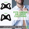 image:imageGaiam Restore Posture Corrector for Women amp Men  Back Straightener Adjustable Straps Compact Brace Support for Clavicle Neck Shoulder Invisible Pain ReliefNeoprene