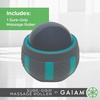 image:imageGaiam Restore Rolling Massager SureGrip Black  Ergonomic Roller Ball  Targeted Muscle Joint amp TriggerPoint Recovery  Compact Size  Pre amp PostWorkout Use
