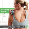 image:imageGaiam Restore Rolling Massager SureGrip Black  Ergonomic Roller Ball  Targeted Muscle Joint amp TriggerPoint Recovery  Compact Size  Pre amp PostWorkout Use