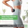 image:imageGaiam Restore Rolling Massager SureGrip Black  Ergonomic Roller Ball  Targeted Muscle Joint amp TriggerPoint Recovery  Compact Size  Pre amp PostWorkout Use