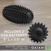 image:imageGaiam Restore Vibrating Foot Roller  Vibration Massage Therapy Ergonomic Textured Massager Ball for Plantar Fasciitis Myofascial Pain Arch and Sore Feet Includes 2 AAA Batteries Black