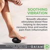 image:imageGaiam Restore Vibrating Foot Roller  Vibration Massage Therapy Ergonomic Textured Massager Ball for Plantar Fasciitis Myofascial Pain Arch and Sore Feet Includes 2 AAA Batteries Black