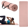 image:imageGaiam Thick Yoga Mat Exercise amp Fitness Mat with EasyCinch Carrying Strap  NonSlip NBR Foam  Joint Cushioning  Yoga Pilates Fitness amp Floor Workouts  72L x 24WFrench Rose