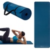 image:imageGaiam Thick Yoga Mat Exercise amp Fitness Mat with EasyCinch Carrying Strap  NonSlip NBR Foam  Joint Cushioning  Yoga Pilates Fitness amp Floor Workouts  72L x 24WNavy