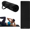 image:imageGaiam Thick Yoga Mat Exercise amp Fitness Mat with EasyCinch Carrying Strap  NonSlip NBR Foam  Joint Cushioning  Yoga Pilates Fitness amp Floor Workouts  72L x 24WBlack