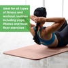 image:imageGaiam Thick Yoga Mat Exercise amp Fitness Mat with EasyCinch Carrying Strap  NonSlip NBR Foam  Joint Cushioning  Yoga Pilates Fitness amp Floor Workouts  72L x 24WNavy