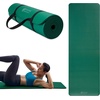 image:imageGaiam Thick Yoga Mat Exercise amp Fitness Mat with EasyCinch Carrying Strap  NonSlip NBR Foam  Joint Cushioning  Yoga Pilates Fitness amp Floor Workouts  72L x 24WGreen