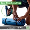 image:imageGaiam Thick Yoga Mat Exercise amp Fitness Mat with EasyCinch Carrying Strap  NonSlip NBR Foam  Joint Cushioning  Yoga Pilates Fitness amp Floor Workouts  72L x 24WFrench Rose