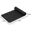 image:imageGaiam Thick Yoga Mat Exercise amp Fitness Mat with EasyCinch Carrying Strap  NonSlip NBR Foam  Joint Cushioning  Yoga Pilates Fitness amp Floor Workouts  72L x 24WBlack