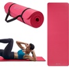 image:imageGaiam Thick Yoga Mat Exercise amp Fitness Mat with EasyCinch Carrying Strap  NonSlip NBR Foam  Joint Cushioning  Yoga Pilates Fitness amp Floor Workouts  72L x 24WPink