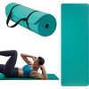 image:imageGaiam Thick Yoga Mat Exercise amp Fitness Mat with EasyCinch Carrying Strap  NonSlip NBR Foam  Joint Cushioning  Yoga Pilates Fitness amp Floor Workouts  72L x 24WTeal