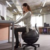 image:imageGaiam Ultimate Balance Ball Chair Swivel Base Home amp Office  52cm AntiBurst Ball  Ergonomic Core Support  Swivel Caster Base  5511 Users  Pump IncludedStandard Base Black