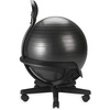 image:imageGaiam Ultimate Balance Ball Chair Swivel Base Home amp Office  52cm AntiBurst Ball  Ergonomic Core Support  Swivel Caster Base  5511 Users  Pump IncludedStandard Base Black