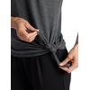 image:imageGaiam Womens Burnout Tie Crewneck TShirt with Adjustable Hem Relaxed Fit Lightweight Breathable MaterialBlack Tap Shoe