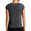 image:imageGaiam Womens Burnout Tie Crewneck TShirt with Adjustable Hem Relaxed Fit Lightweight Breathable MaterialBlack Tap Shoe