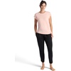 image:imageGaiam Womens Burnout Tie Crewneck TShirt with Adjustable Hem Relaxed Fit Lightweight Breathable MaterialPeach Melba