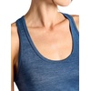 image:imageGaiam Womens Jenna Marled Scoopneck Tank Top Relaxed Fit Stretch Lightweight MaterialMoonlit Ocean Heather