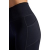 image:imageGaiam Womens Om HighRise Pocket Capri Pant Slim Cropped Fit 22 Inseam MoistureWickingBlack Tap Shoe