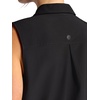 image:imageGaiam Womens On The Move Woven Tank Top Standard Fit Stretch Lightweight MaterialBlack Tap Shoe