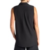 image:imageGaiam Womens On The Move Woven Tank Top Standard Fit Stretch Lightweight MaterialBlack Tap Shoe