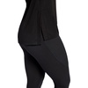 image:imageGaiam Womens Restore Rib Mix TShirt Relaxed Fit Lightweight Heathered Material HighLow HemBlack Tap Shoe