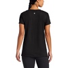 image:imageGaiam Womens Restore Rib Mix TShirt Relaxed Fit Lightweight Heathered Material HighLow HemBlack Tap Shoe