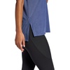 image:imageGaiam Womens Restore Rib Mix TShirt Relaxed Fit Lightweight Heathered Material HighLow HemBlue Indigo