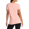 image:imageGaiam Womens Restore Rib Mix TShirt Relaxed Fit Lightweight Heathered Material HighLow HemCandlelight Peach