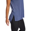 image:imageGaiam Womens Restore Rib Mix TShirt Relaxed Fit Lightweight Heathered Material HighLow HemShadow